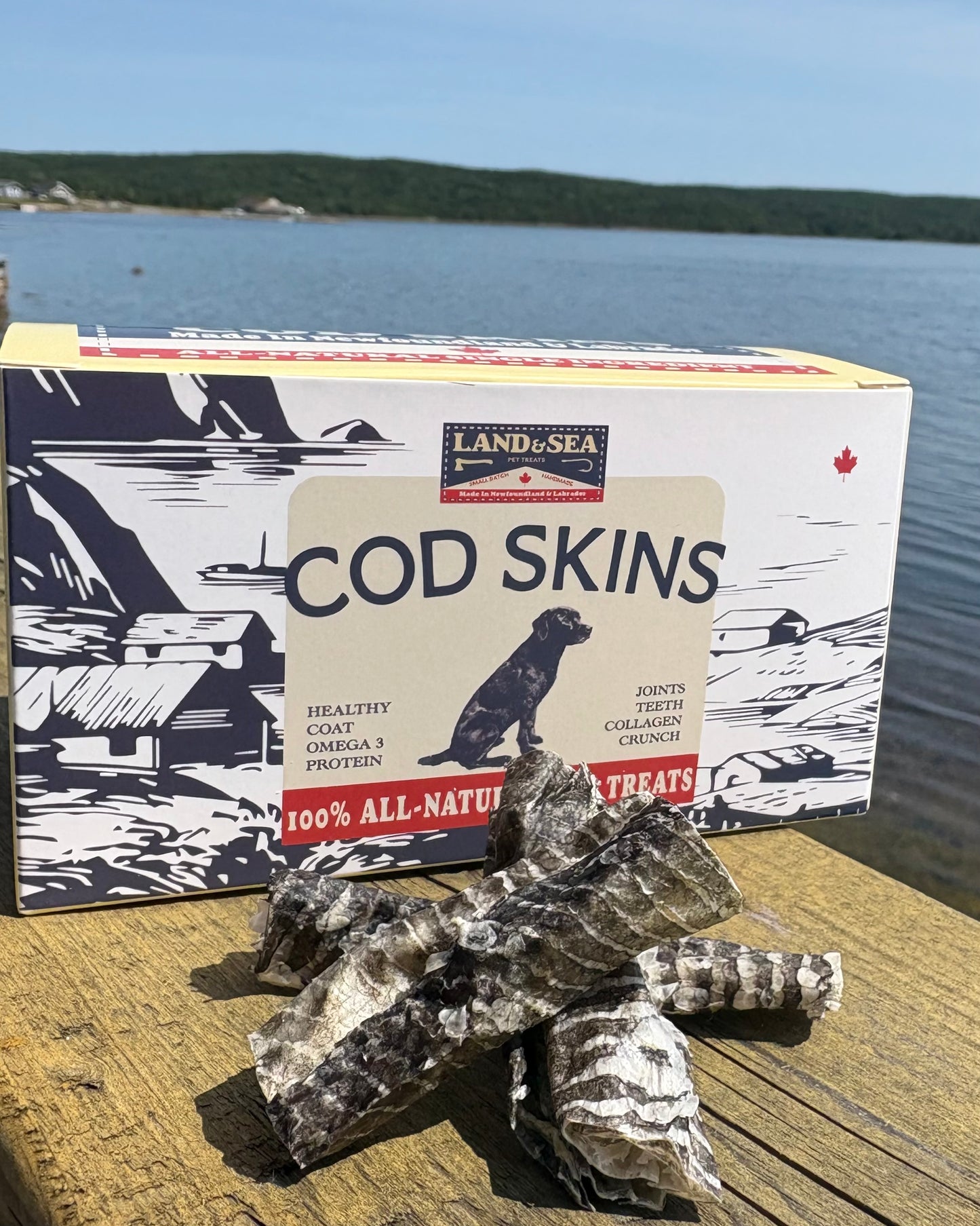 Land & Sea Pets Pre-Cut Cod Skins