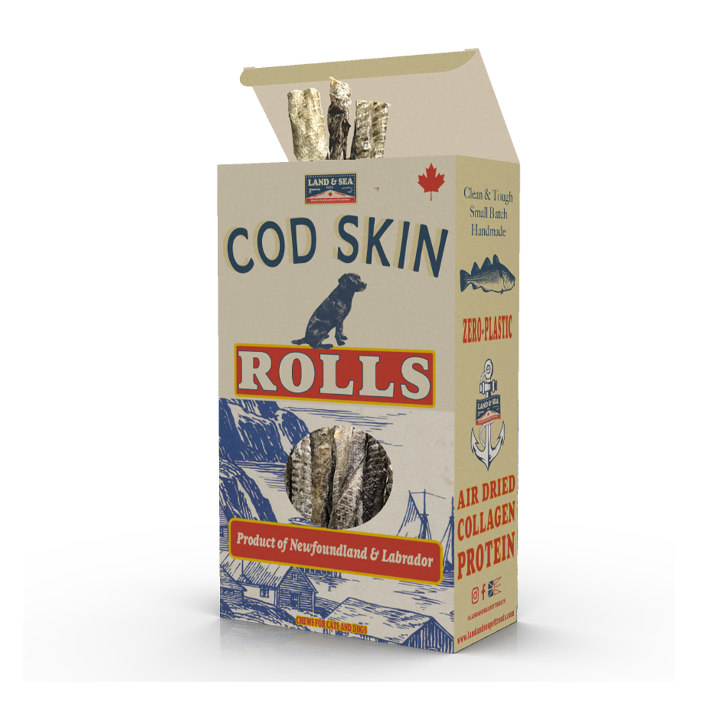 Land & Sea Pets Cod Rolls 120G
