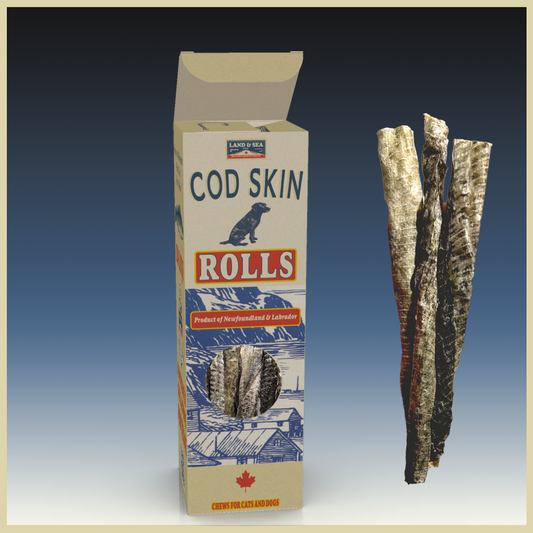 Land & Sea Pets Cod Rolls 70G